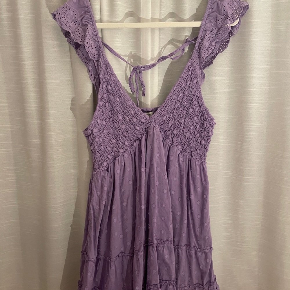 Urban Outfitters Lavender Smocked Dress